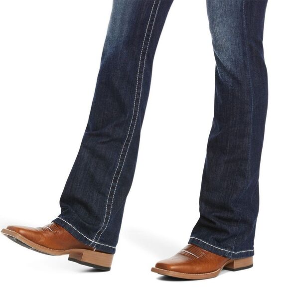 REAL ARIAT Low Rise Boot Rosy Whipstitch Jeans C21 - Picture 3 of 11